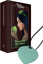 Мини-вибратор, ожерелье, зеленый - Fairygasm PleasureStone — фото N1