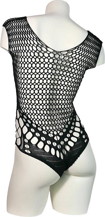 Еротичне боді зі шнурівкою на грудях, чорне - Lolita Accessories — фото N4
