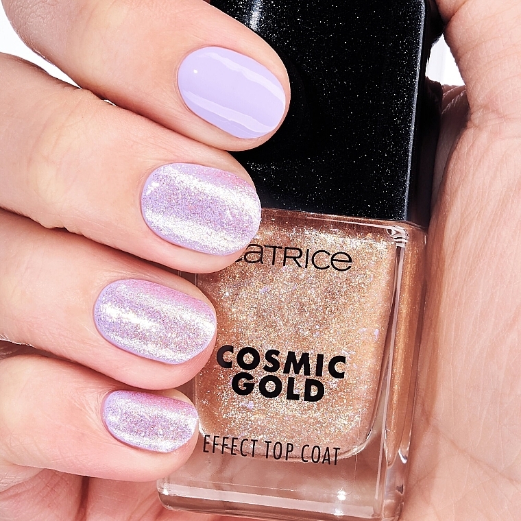 Верхнє покриття для лаку - Catrice Cosmic Gold Effect Celestial Light Top Coat — фото N5