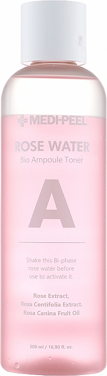 Ампульний тонер з екстрактом троянди - Medi-Peel Rose Water Bio Ampoule Toner