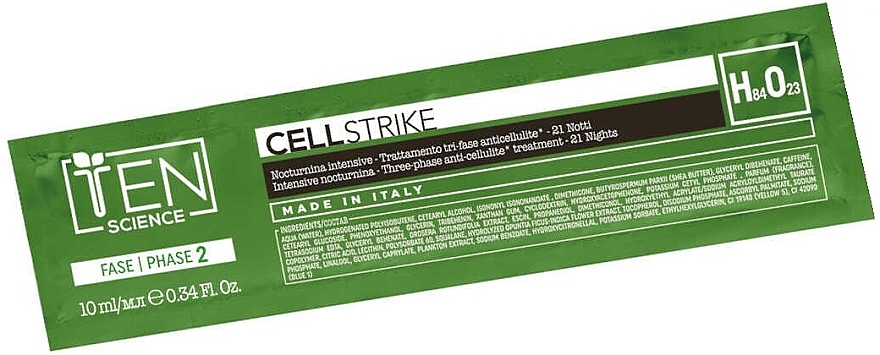 Набор "Активный антицеллюлитный ночной уход" - Ten Science Cell Strike Anti-Cellulite 21 Nights — фото N4