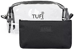 Набор косметичек, прозрачная и черная - Tufi Profi Premium — фото N1