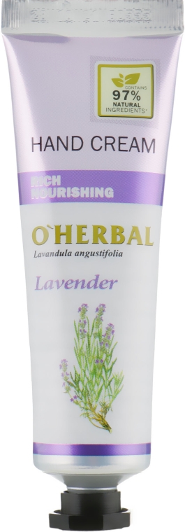 Крем для рук з лавандою - O'Herbal Rich Nourishing Hand Cream Lavender