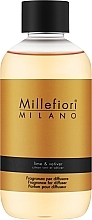 Парфумерія, косметика Наповнення для аромадифузора - Millefiori Milano Natural Lime & Vetiver Diffuser Refill