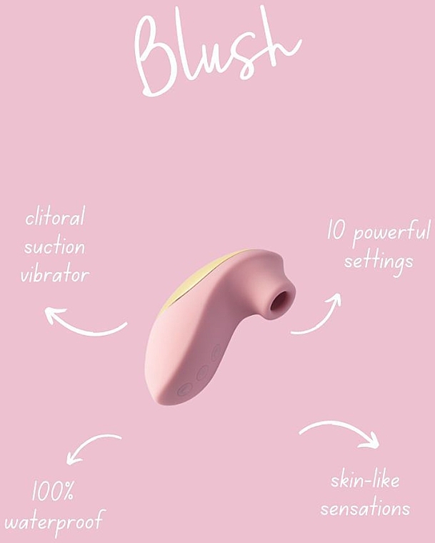 Вибратор для клитора, розовый - Natural Glow Blush Vibrator — фото N7