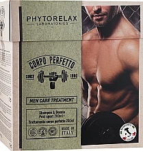 Духи, Парфюмерия, косметика Набор - Phytorelax Laboratories Men Care Treatment Corpo Perfetto (sh/gel/200ml + b/balm/200ml)