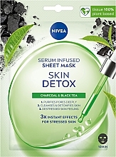 Тканинна маска з детоксикаційною сироваткою - NIVEA Skin Detox Serum Infused Sheet Mask — фото N1