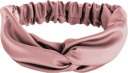 Повязка на голову, сатин переплет, пыльно-розовая "Satin Twist" - MAKEUP Hair Accessories — фото N1
