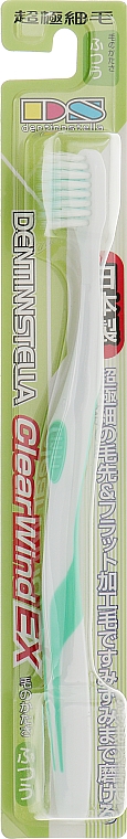 Зубна щітка, середньої жорсткості, зелена - UFC Stella EX Toothbrush — фото N1