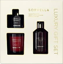 Парфумерія, косметика Набір - Sorvella Perfume Home Fragrance Red Baccarat (diffuser/120ml + candle/170g + home/spray/250ml)