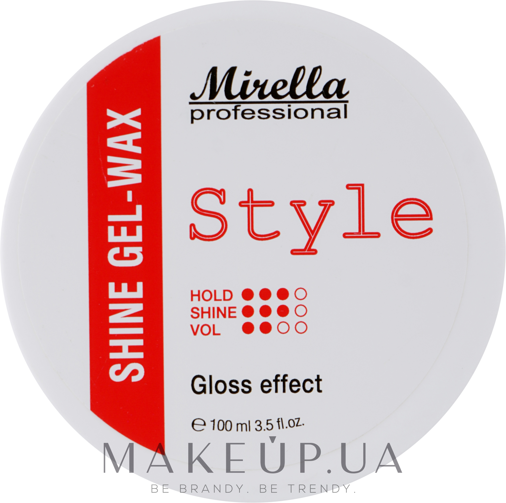 Блестящий гель-воск для укладки волос - Mirella Professional Style Shine Gel-Wax — фото 100ml