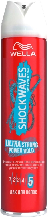 Лак для волос "Легкость расчесывания" - Wella Shockwaves Ultra Strong Power Hold — фото N1