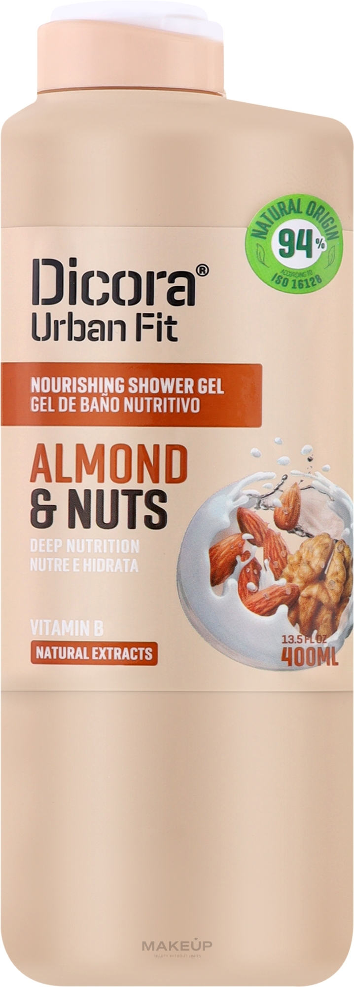 Гель для душа с витамином B "Миндаль и молоко" - Dicora Urban Fit Shower Gel Vitamin B — фото 400ml