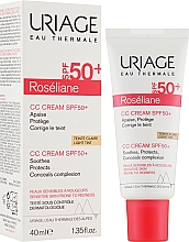 Увлажняющий СС крем для лица против покраснений - Uriage Roseliane CC Cream Moisturizing Cream SPF50+ — фото N2