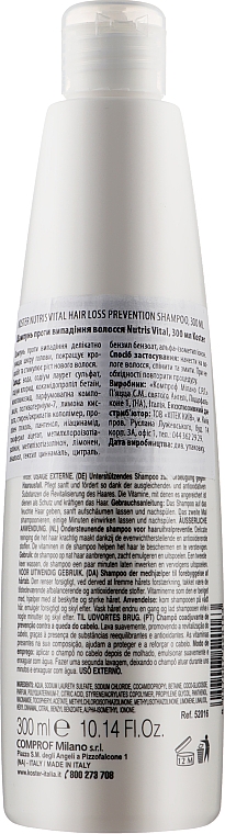 Шампунь для волос - Koster Nutris Vital Shampoo — фото N2