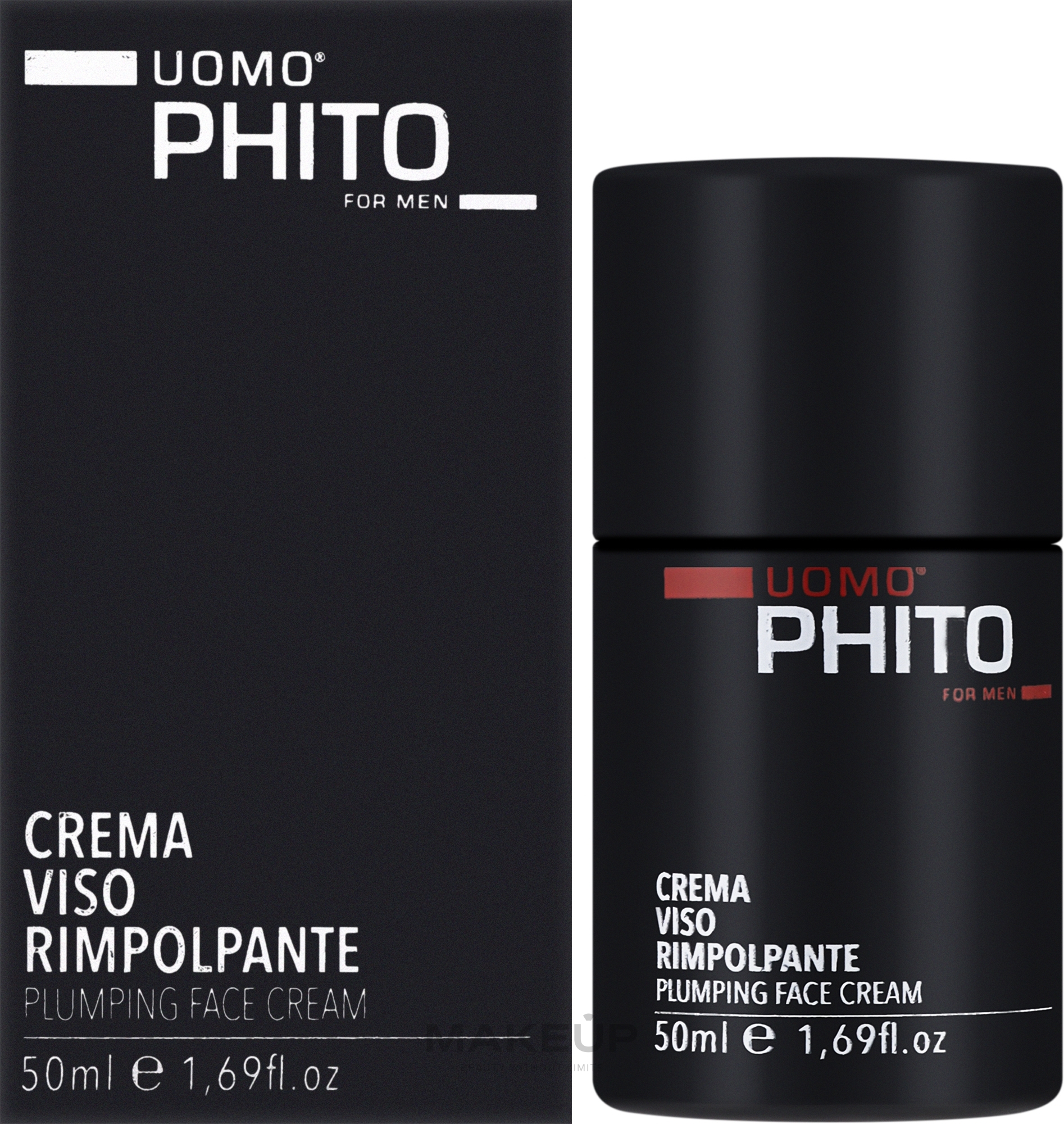 Крем для обличчя проти зморщок для чоловіків - Phito Uomo Plumping Face Cream — фото 50ml