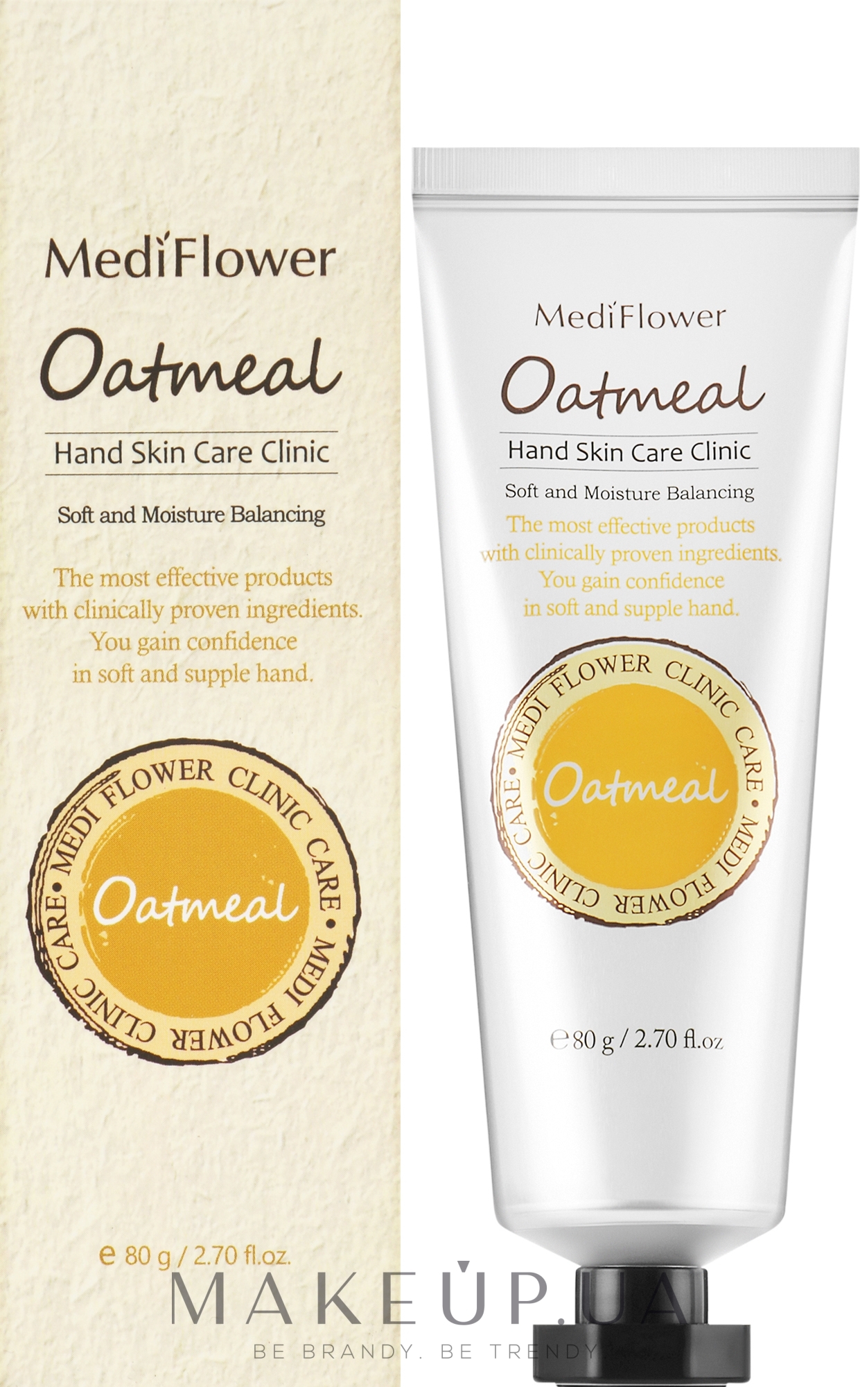 Крем для рук со злаками - Medi Flower Hand Cream Oatmeal  — фото 80g