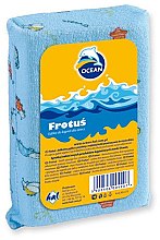 Парфумерія, косметика Губка для купання дитяча "Frotus", блакитна - Ocean