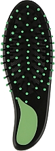 Парфумерія, косметика Щітка для волосся у вигляді краплі, з пластиковими шпильками, 499726, зелена - Inter-Vion