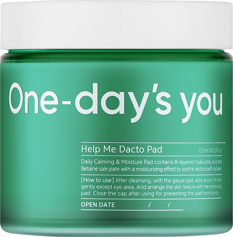 Тонер-диски для лица - One-Days You Help Me Dacto Pad — фото N1