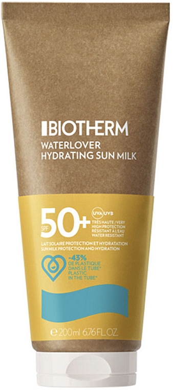 Солнцезащитное молочко для тела и лица - Biotherm Waterlover Hydrating Sun Milk SPF 50 — фото N1