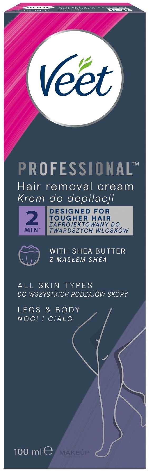 Крем для депиляции для всех типов кожи, с маслом Ши - Veet Professional Hair Removal Cream — фото 100ml