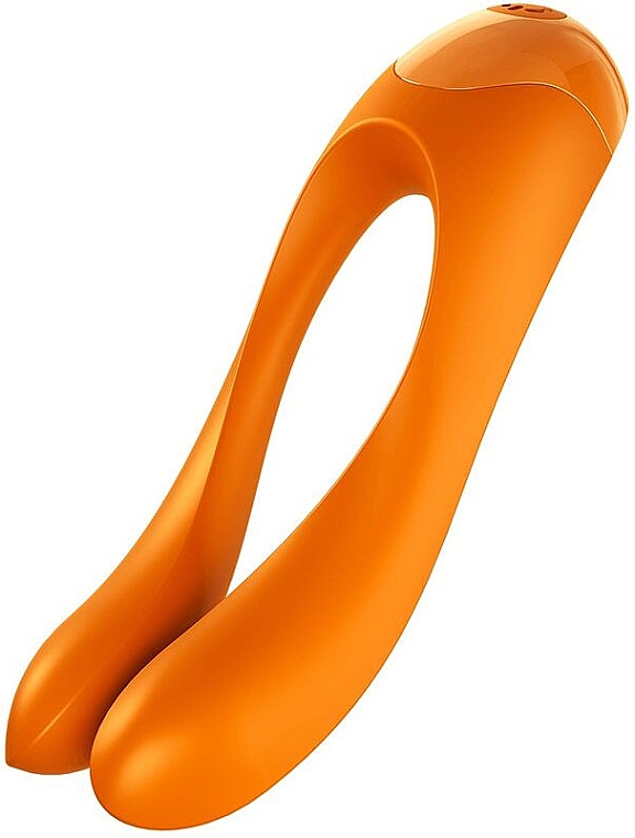 Вибратор на палец, оранжевый - Satisfyer Candy Cane Finger Vibrator Orange — фото N1