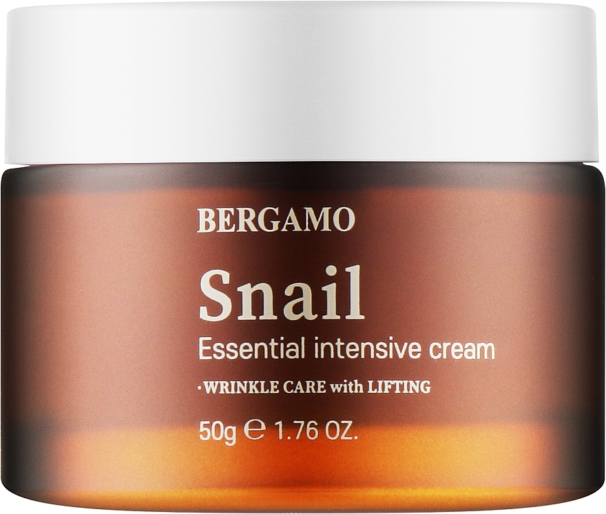 Крем для обличчя з муцином равлика - Bergamo Snail Essential Intensive Cream