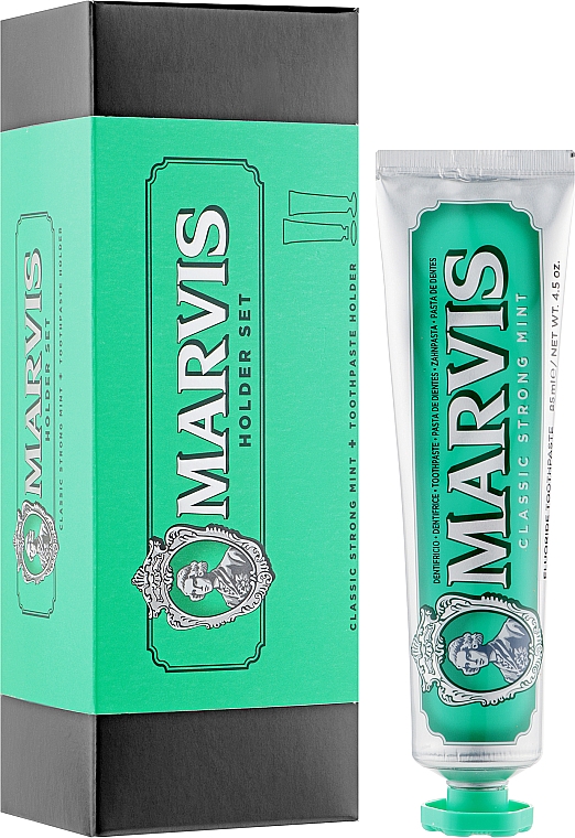 Набор - Marvis Classic Holder Set (toothpaste/85ml + holder/1pc) — фото N2