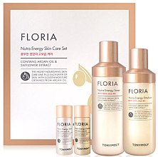 Парфумерія, косметика Набір - Tony Moly Floria Nutra Energy Skin Care Set (toner/180ml + toner/20ml + emulsion/160ml + emulsion/20ml)