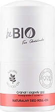 Роликовый дезодорант "Гранат и ягоды годжи" - BeBio Natural Pomegranate & Goji Berries Deodorant Roll-On — фото N1