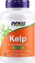 Капсули. Ламінарія, 325 мкг - Now Foods Kelp — фото N1