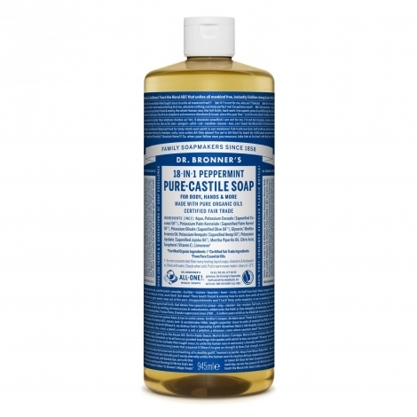 Рідке мило "М'ята" - Dr. Bronner’s 18-in-1 Pure Castile Soap Peppermint — фото N4