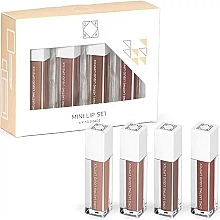 Духи, Парфюмерия, косметика Набор жидких матовых помад - Ofra Everyday Nudes Mini Lip Set (lipstick/4x1g)