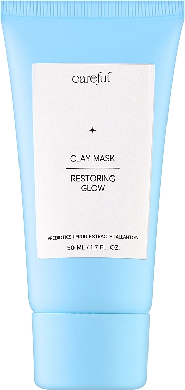 Детокс маска с пребиотиками и экзотическими экстрактами - Careful Cosmetic Clay Mask Restoring Glow — фото N2
