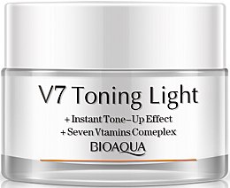 Духи, Парфюмерия, косметика Крем для лица отбеливающий - Bioaqua V7 Toning Light