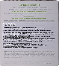 Успокаивающая маска для лица с маслом семян конопли - Foreo UFO Cannabis Seed Oil Mask — фото N2
