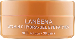 Осветляющие гидрогелевые патчи для глаз с витамином С - Lanbena Vitamin C Hydra-Gel Eye Patch — фото N2