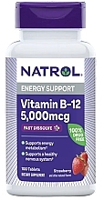 Духи, Парфюмерия, косметика Витамин B12 со вкусом клубники, 5 000 мкг - Natrol Vitamin B-12 5 000 Mcg 