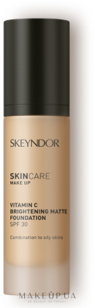Матирующая основа для макияжа с витамином С SPF30 - Skeyndor SkinCare Make Up Vitamin C Brightening Matte Foundation  — фото 02