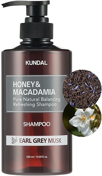 Шампунь "Earl Grey Musk" - Kundal Honey & Macadamia Nature Shampoo — фото N1