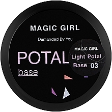 Парфумерія, косметика Світловідбивна база для гель-лаку зі сухозліткою - Magic Girl Light Potal Cover Base