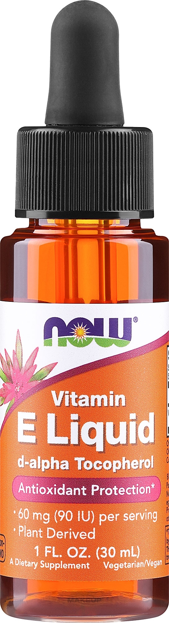 Витамин E жидкий - Now Foods Vitamin E Liquid — фото 30ml