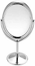 Косметическое зеркало для макияжа 6499, в металлической оправе овальное - Deni Carte  — фото N1