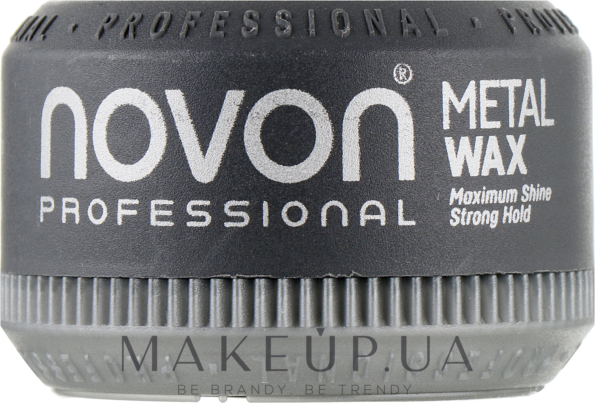 Помада для волос сильной фиксации с металлическим блеском - Novon Professional Metal Wax Strong Hold — фото 50ml