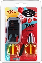 Парфумерія, косметика Автомобільний ароматизатор на дефлектор із запаскою - Tasotti Nuvo Double Strawberry
