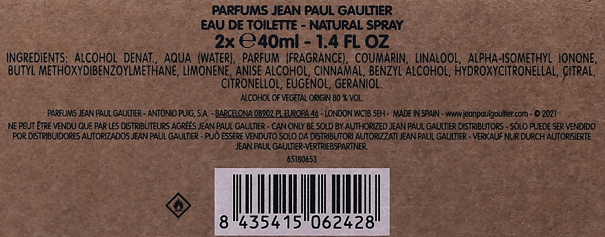 Jean Paul Gaultier Le Male - Набір (edt/2х40ml) — фото N4