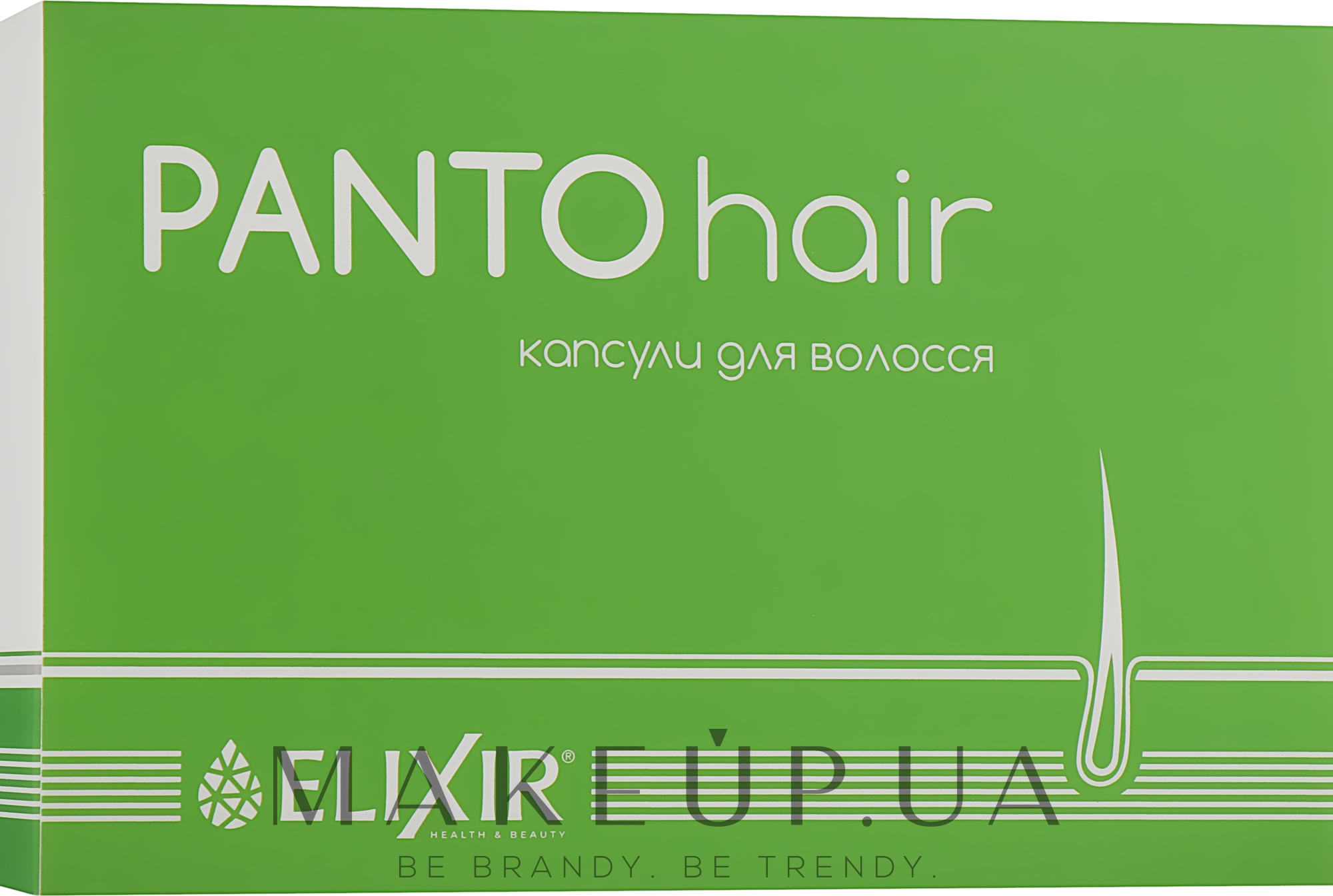 Дієтична добавка, капсули для волосся "PANTOhair", 50 шт. - Еліксир — фото 50шт