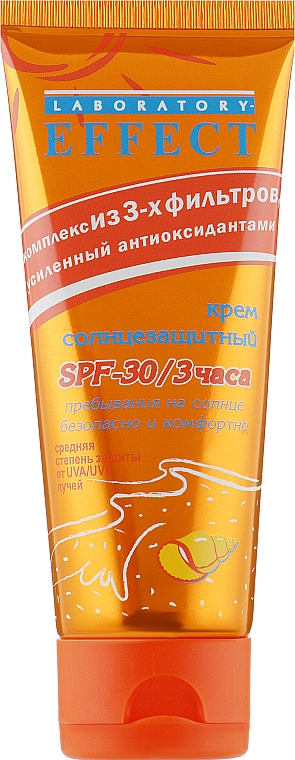 Крем сонцезахисний середнього ступеня захисту SPF-30/3 години - Фитодоктор Лабораторія-Ефект