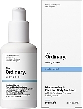 Легкая эмульсия для лица и тела с ниацинамидом 5 % - The Ordinary Niacinamide 5% Face & Body Emulsion — фото N1